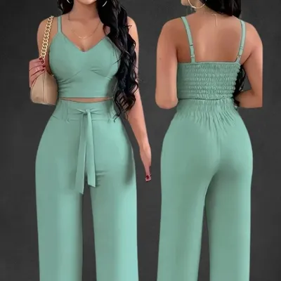 Ensemble 2 pieces vert d'eau 